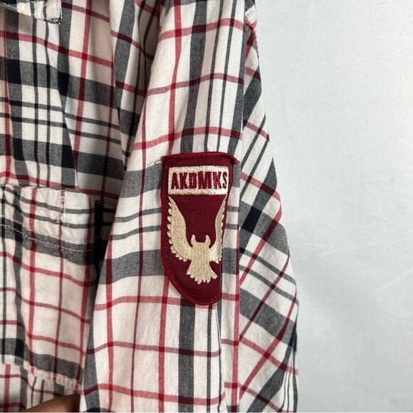 Men's Akdmks Plaid Button-Up Long Sleeve Shirt 0630 - Picture 5 of 14